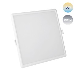 Faretto LED da incasso smart Algine 22 W IP20, dimmerabile, CCT (temperatura di colore regolabile), Wi-Fi, quadrato