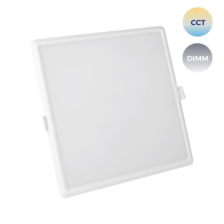 Χωνευτό σποτ LED Smart Algine 22 W IP20, dimmable, CCT (ρυθμιζόμενη θερμοκρασία χρώματος), Wi-Fi, τετράγωνο