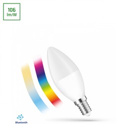 Светодиодная лампа-свеча Smart BTM 4,9 W E14 IP20, диммируемый, CCT (регулируемая цветовая температура), RGBW – фото 2