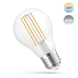 Филаментная светодиодная лампа Smart 5 W E27, диммируемый, CCT (регулируемая цветовая температура), Wi-Fi, прозрачное стекло – ф