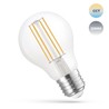 Bombilla LED de filamento inteligente 5 W E27, regulable, CCT (temperatura de color ajustable), Wi-Fi, vidrio transparente – fot