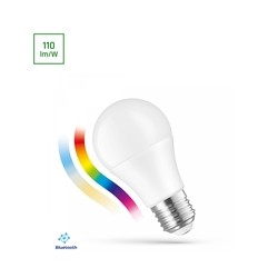 Żarówka LED standardowa smart BTM 8,5 W E27 IP20, ściemnialny, CCT (regulowana temperatura barwowa), RGBW