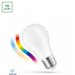 Żarówka LED standardowa smart BTM 8,5 W E27 IP20, ściemnialny, CCT (regulowana temperatura barwowa), RGBW – zdjęcie 2