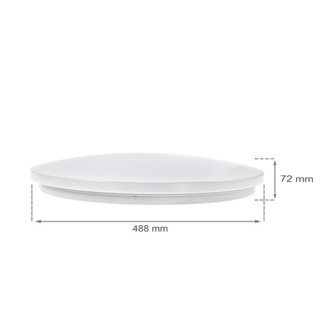 Plafón LED estanco inteligente Nymphea 36 W IP20, regulable, CCT (temperatura de color ajustable), Wi-Fi