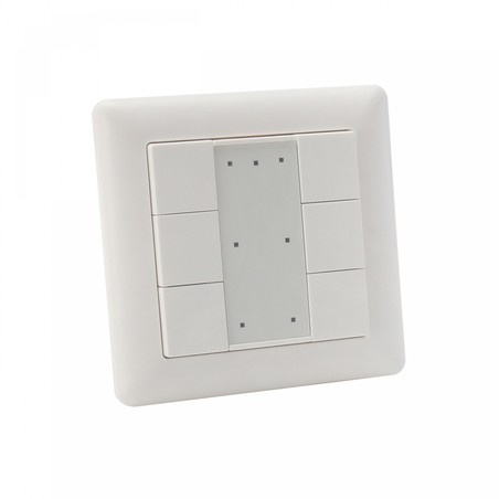 Smart DALI wall push-button panel IP20, 6 buttons
