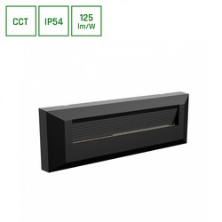 Kinkiet Encanta 6 W IP54, CCT (regulowana temperatura barwowa), natynkowy, asymetryczny, czarny – zdjęcie 2