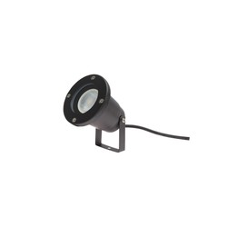 Luminaria de jardín Flori GU10 IP65, orientable, negro – SLIP012012