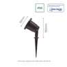 Garden light Flori GU10 IP65, adjustable, black – SLIP012012 – photo 4