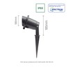 Garden light Flori GU10 IP65, adjustable, black – SLIP012014 – photo 9