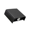 Wall light Lunarix 1 Down 2 W IP54, CCT (adjustable colour temperature), black
