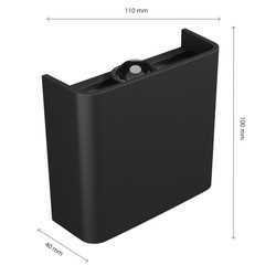 Wall light Lunarix 1 Down 2 W IP54, CCT (adjustable colour temperature), black – photo 2
