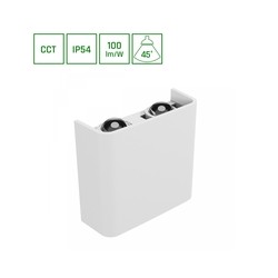 Vägglampa Lunarix 2 Down 4 W IP54, CCT (justerbar färgtemperatur), vit – foto 2