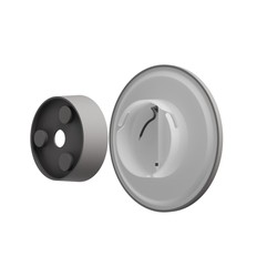 Aplique Piatta 12 W IP44, CCT (temperatura de color ajustable), redondo