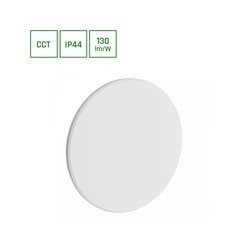 Wall light Piatta 18 W IP44, CCT (adjustable colour temperature), round, white – photo 6