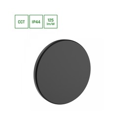 Applique Piatta 9 W IP44 CCT (température réglable) ronde noire – photo 4