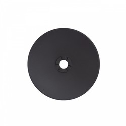 Mounting plate Piatta 9 W, round, black