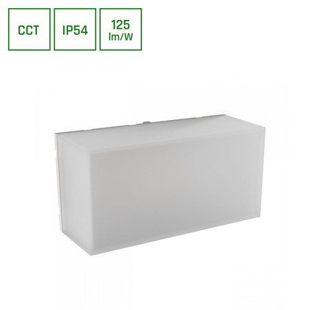 Aplique Scatolo 8 W IP54, CCT (temperatura de color ajustable), blanco