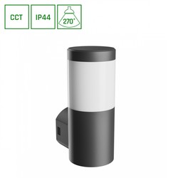 Aplique Stella 6 W GU10 IP44, CCT (temperatura de cor ajustável), redondo, preto – SLI003057CCT_PW
