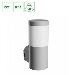 Aplique Stella 6 W GU10 IP44, CCT (temperatura de color ajustable), redondo – SLI003058CCT_PW