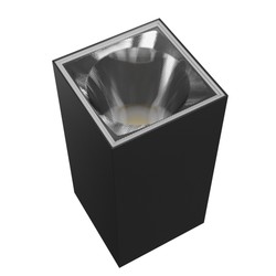 Aplique Torre 18 W IP54, CCT (temperatura de color ajustable), cuadrado, negro – SLI003024CCT_PW