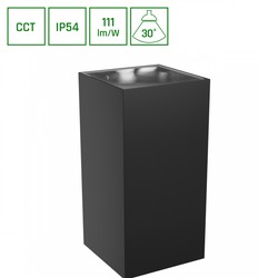Wandleuchte Torre 18 W IP54, CCT (Farbtemperatur einstellbar), quadratisch, schwarz – SLI003024CCT_PW – Foto 6