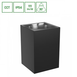 Απλίκα Torre 9 W IP54, CCT (ρυθμιζόμενη θερμοκρασία χρώματος), τετράγωνο, μαύρο – SLI003023CCT_PW – φωτογραφία 5