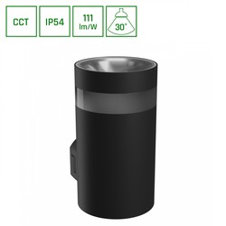 Wall light Torre 9 W IP54, CCT (adjustable colour temperature), round, black – SLI003025CCT_PW – photo 7