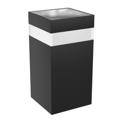 Wandleuchte Torre 9 W IP54, CCT (Farbtemperatur einstellbar), quadratisch, schwarz – SLI003027CCT_PW – Foto 4