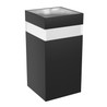 Applique Torre 9 W IP54, CCT (temperatura di colore regolabile), quadrato, nero – SLI003027CCT_PW – foto 4