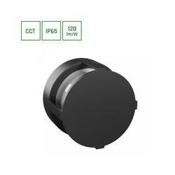 LED-vägglampa för utomhusbruk Verto Cup 10 W IP65, CCT (justerbar färgtemperatur), rund, svart – foto 2