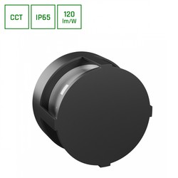 Applique LED da esterno Verto Cup 10 W IP65, CCT (temperatura di colore regolabile), rotondo, nero – foto 6