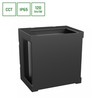 LED-Außenwandleuchte Verto Cup 10 W IP65, CCT (Farbtemperatur einstellbar), quadratisch, schwarz