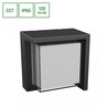 Απλίκα LED εξωτερικού χώρου Verto Edge 10 W IP65, CCT (ρυθμιζόμενη θερμοκρασία χρώματος), τετράγωνο, μαύρο