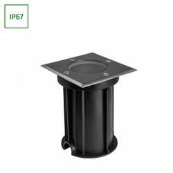 Garden light Lukka Connect Driveway GU10 IP67, power feed, square, grey – photo 4