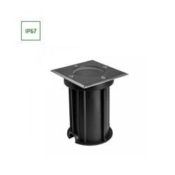 Garden light Lukka Connect Driveway GU10 IP67, power feed, square, grey – photo 5