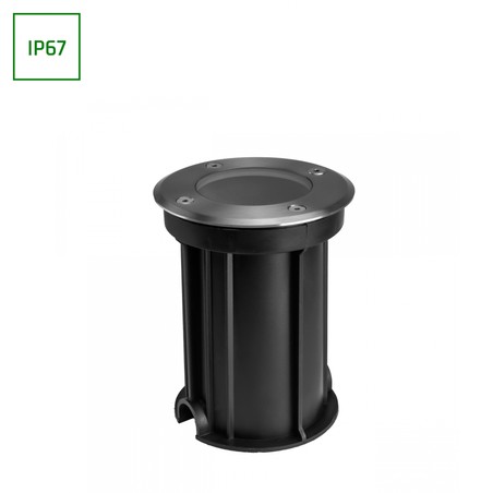 Luminaire de jardin Lukka Connect Driveway GU10 IP67 d'alimentation rond gris