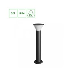 Trädgårdslampa Stella 6 W GU10 IP44, CCT (justerbar färgtemperatur), rund, svart – SLI003055CCT_PW