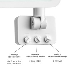 Προβολέας LED Noctis Lux 2 50 W 6000 K IP44, με ανιχνευτή, λευκό – φωτογραφία 6