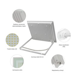 Proiettore LED Noctis Lux 3 100 W 6000 K IP65, bianco – foto 4