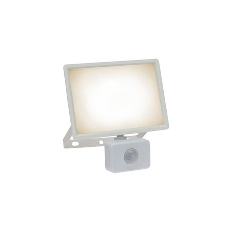 LED floodlight Noctis Lux 3 30 W 3000 K IP44, with sensor, white