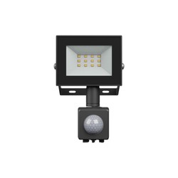 LED floodlight Noctis Lux 4 10 W 4000 K IP44, with sensor, black – photo 3