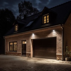 Projetor LED Noctis Lux 4 10 W 4000 K IP44, com detetor, branco