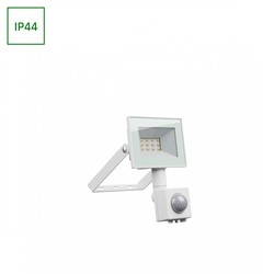 Proyector LED Noctis Lux 4 10 W 3000 K IP44, con detector, blanco – foto 6