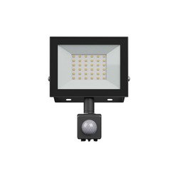 LED floodlight Noctis Lux 4 30 W 6000 K IP44, with sensor, black – photo 3