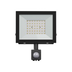 LED floodlight Noctis Lux 4 50 W 6000 K IP44, with sensor, black – photo 2