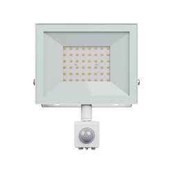 LED-strålkastare Noctis Lux 4 50 W 3000 K IP44, med rörelsedetektor, vit – foto 3
