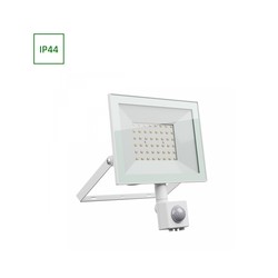 Proyector LED Noctis Lux 4 50 W 3000 K IP44, con detector, blanco – foto 4
