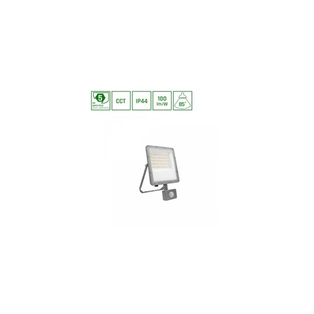LED-Strahler Noctis Max 30 W IP44, mit Bewegungsmelder, CCT (Farbtemperatur einstellbar), grau