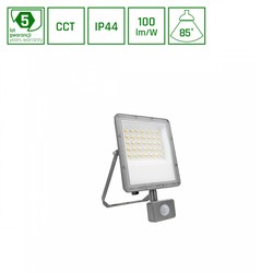 Proyector LED Noctis Max 30 W IP44, con detector, CCT (temperatura de color ajustable), gris – foto 2