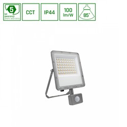 Proyector LED Noctis Max 50 W IP44, con detector, CCT (temperatura de color ajustable), gris